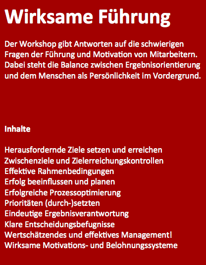 Wirksame Führung